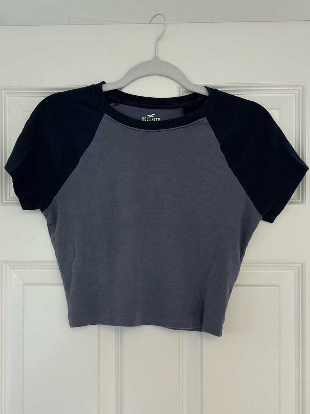 Hollister Dusty Blue Cotton Baby Tee